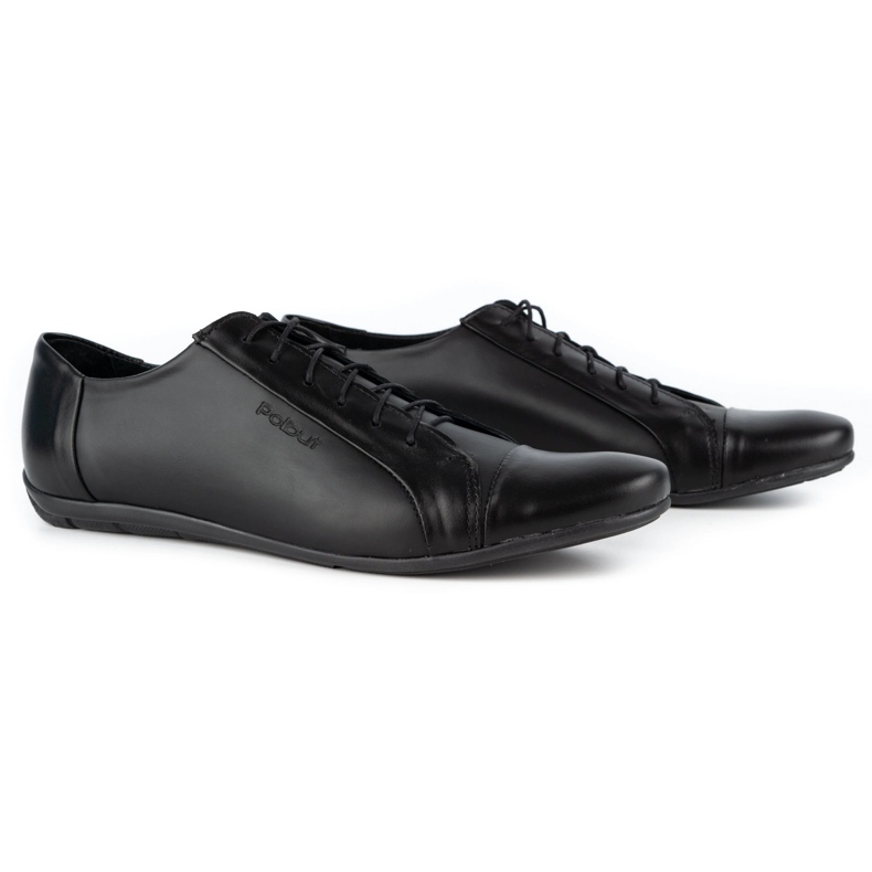 Polbut Zapatos de hombre elegantes para jeans C23 negro 3 Polbut Zapatos de hombre elegantes para jeans C23 negro 3