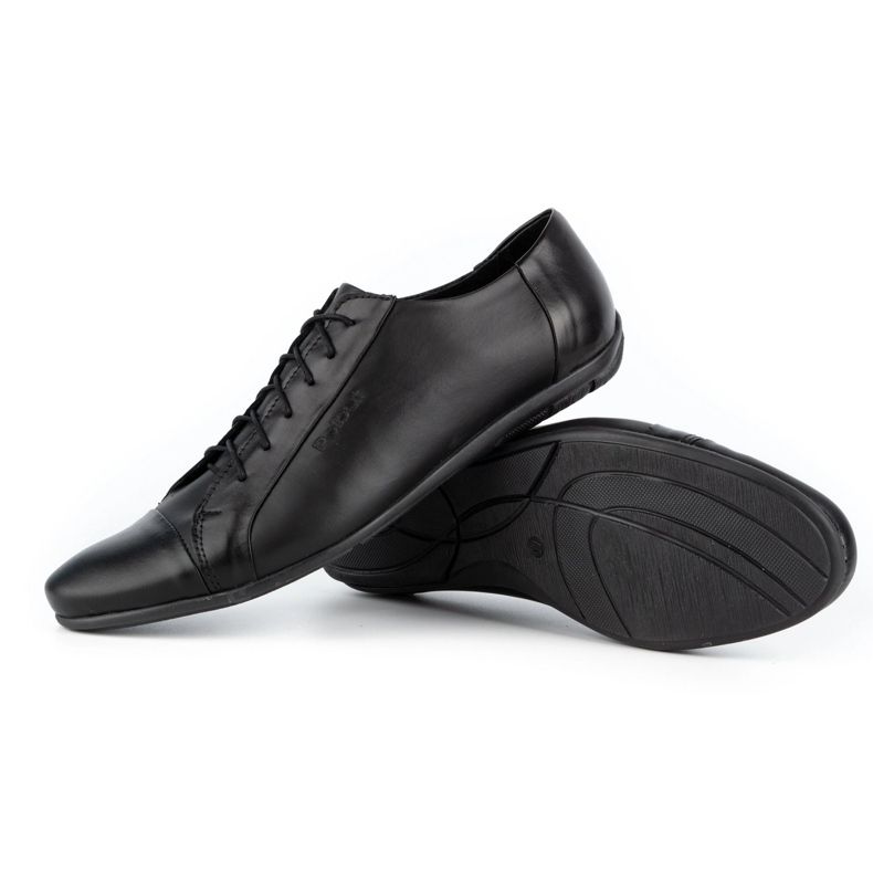 Polbut Zapatos de hombre elegantes para jeans C23 negro 4 Polbut Zapatos de hombre elegantes para jeans C23 negro 4