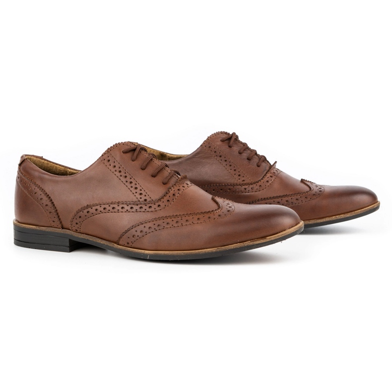 Olivier Zapatos de vestir en piel Brogues 306GT marrón 5