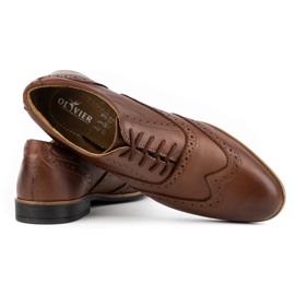 Olivier Zapatos de vestir en piel Brogues 306GT marrón 2