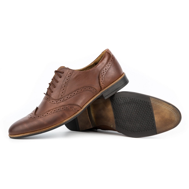 Olivier Zapatos de vestir en piel Brogues 306GT marrón 1