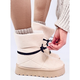 Precio Botas de piel de oveja beige 5