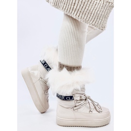 Kendals Botas de nieve de pelo beige 4