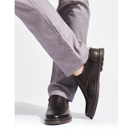 Zapatos de hombre marrón oscuro. 1