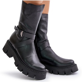 Botas Mujer Piel Natural Aislante Laura Messi 2859 Negro 9
