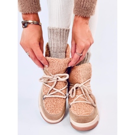 Botas de nieve con aislamiento Remal Khaki beige 4