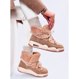 Botas de nieve con aislamiento Remal Khaki beige 3