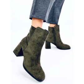 Botín tacón Weish DK.GREEN liso verde 4