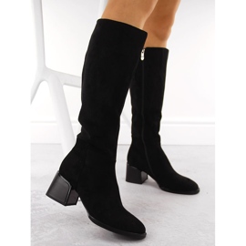Botas de mujer de ante negro con bloque Filippo DKZ6603 3