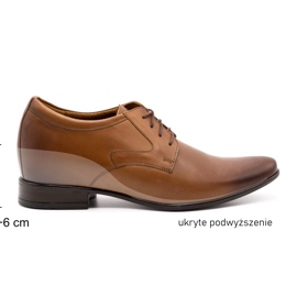 Olivier Zapatos formales de hombre P11 en aumento marrón 1