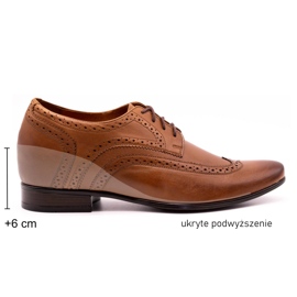 Olivier Zapatos de hombre marrones que aumentan la visibilidad del 617P marrón 8