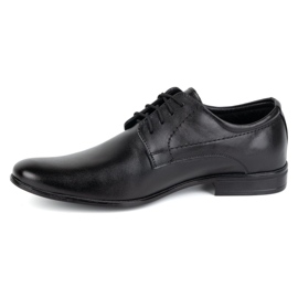 Olivier Zapatos formales de piel para hombre 292lu negro 1
