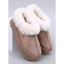 Botas de nieve cortas con pelo Yogi Khaki beige 2