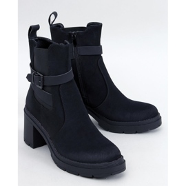 Botín tacón cómodo Tanish Black negro 1