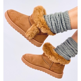 Botas cortas Emus con pelo Sissoi Camel marrón 3