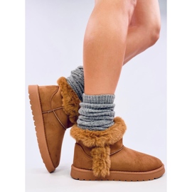 Botas cortas Emus con pelo Sissoi Camel marrón 4