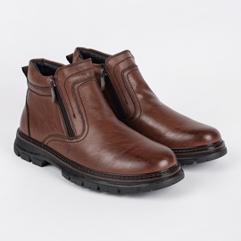 Botas aislantes de hombre marrones de invierno. marrón 1
