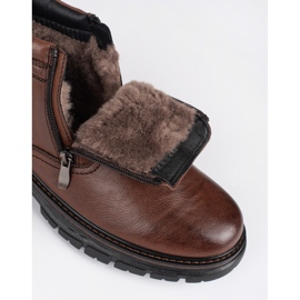 Botas aislantes de hombre marrones de invierno. marrón 4
