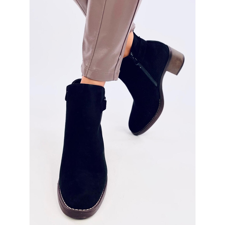 Botas clásicas de tacón Marsha Negro 1