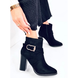 Janisa Botines tacón negro 5