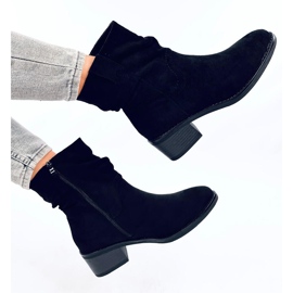 Botines tacón bajo Raney ante negro 4