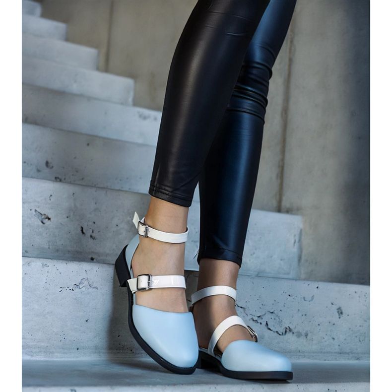 Bailarinas azules con hebilla Josiane 2