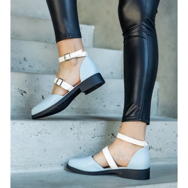 Bailarinas azules con hebilla Josiane 1