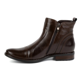 Olivier Botas Chelsea hombre piel invierno 1001 marrón 1 Olivier Botas Chelsea hombre piel invierno 1001 marrón 1