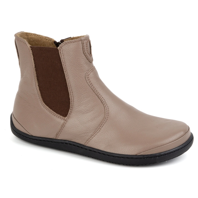 Olivier Botas Chelsea de mujer descalzas con cremallera, aislantes 1263, beige 1