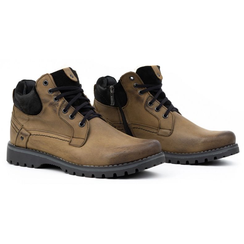 KOMODO Botas invierno hombre piel 885 verde oliva 2 KOMODO Botas invierno hombre piel 885 verde oliva 2