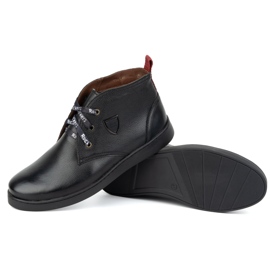 Botas chukka de piel para hombre con aislamiento KAMPOL 110/5, negro 4