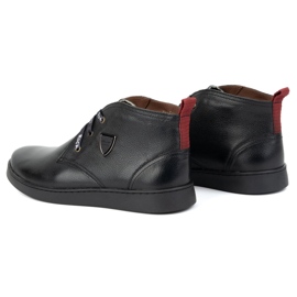 Botas chukka de piel para hombre con aislamiento KAMPOL 110/5, negro 5