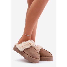 Botas de Nieve para Mujer con Suela Gruesa y Pelo, Beige Oscuro Doriola 1