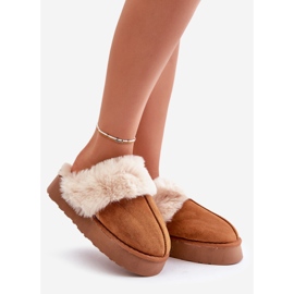 Botas De Nieve De Mujer Con Suela Gruesa Y Pelo Doriola Camel marrón 1