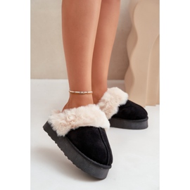 Botas de nieve de mujer Doriola negras con suela gruesa y pelo negro 2 Botas de nieve de mujer Doriola negras con suela gruesa y pelo negro 2