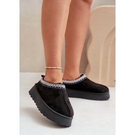 Botas de nieve con plataforma Tamilda negras con bordado negro 2