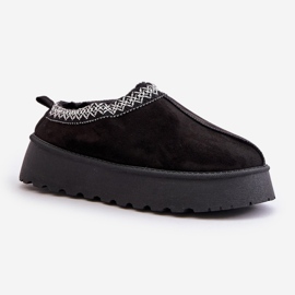 Botas de nieve con plataforma Tamilda negras con bordado negro 4