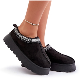 Botas de nieve con plataforma Tamilda negras con bordado negro 8