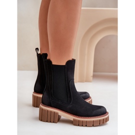 Botas Chelsea aislantes con cremallera, Negro Linneviae 5