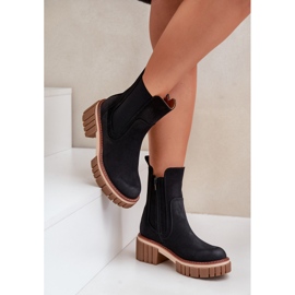 Botas Chelsea aislantes con cremallera, Negro Linneviae 6