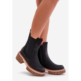 Botas Chelsea aislantes con cremallera, Negro Linneviae 1