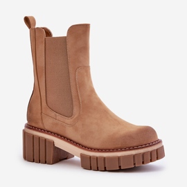 Camel - Botas Chelsea aislantes con cremallera Linneviae marrón 4