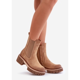 Camel - Botas Chelsea aislantes con cremallera Linneviae marrón 1