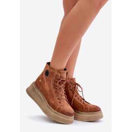 Botines de ante con plataforma enorme Maciejka 06309-29 Marrón 1 Botines de ante con plataforma enorme Maciejka 06309-29 Marrón 1