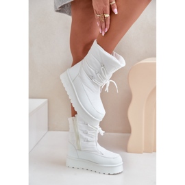 Botas de Nieve Plataforma Con Cremallera Big Star OO274886 Blanco 6