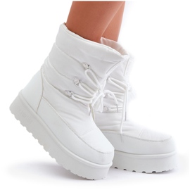 Botas de Nieve Plataforma Con Cremallera Big Star OO274886 Blanco 11