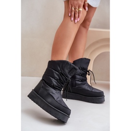 Botas de nieve con plataforma y cremallera Big Star OO274884 Negro 2