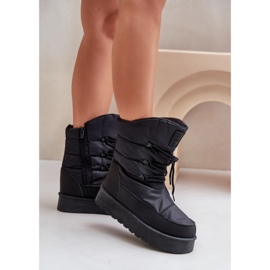 Botas de nieve con plataforma y cremallera Big Star OO274884 Negro 3