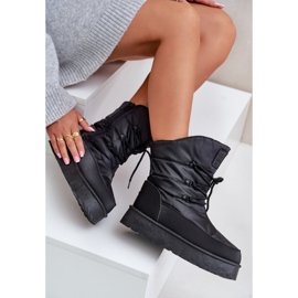 Botas de nieve con plataforma y cremallera Big Star OO274884 Negro 7
