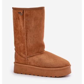 Botas de nieve plataforma alta Big Star OO274893 Camel marrón 5